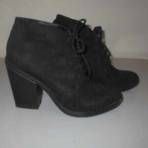 Steve Madden Bootie Boots - Size 6.5 - Black Suede